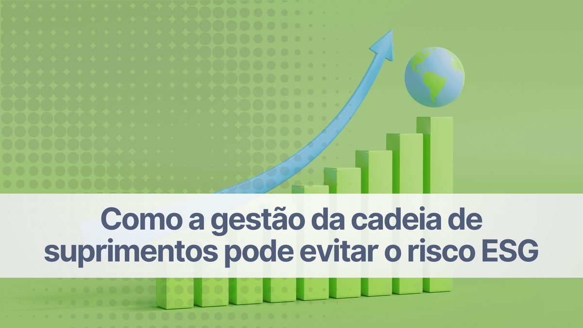 Como a gestão da cadeia de suprimentos pode evitar o risco ESG?
