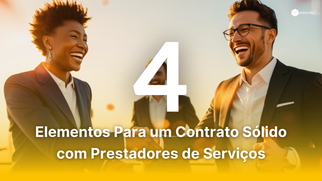 Contrato sólido com prestadores de serviço