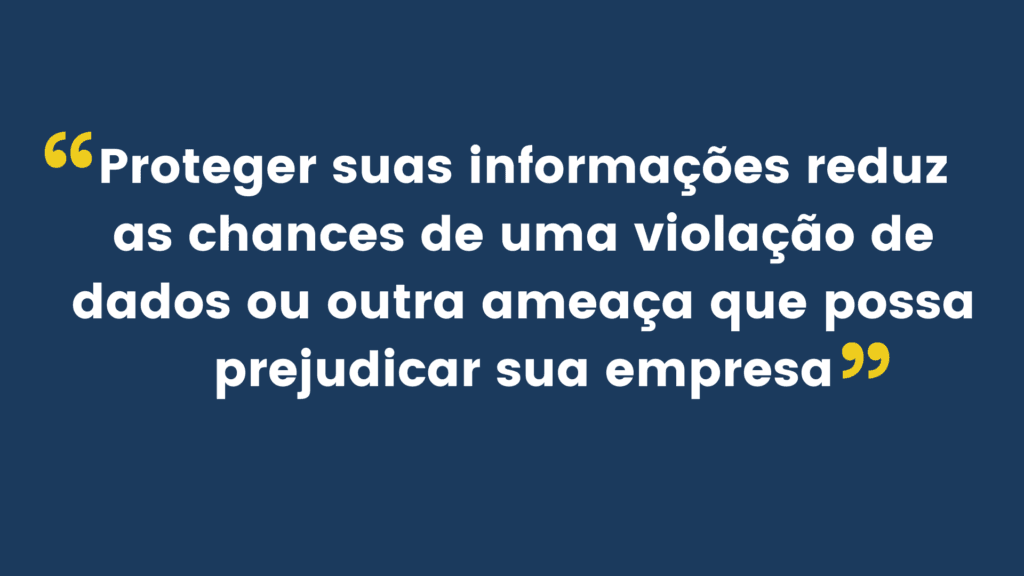 proteger informações